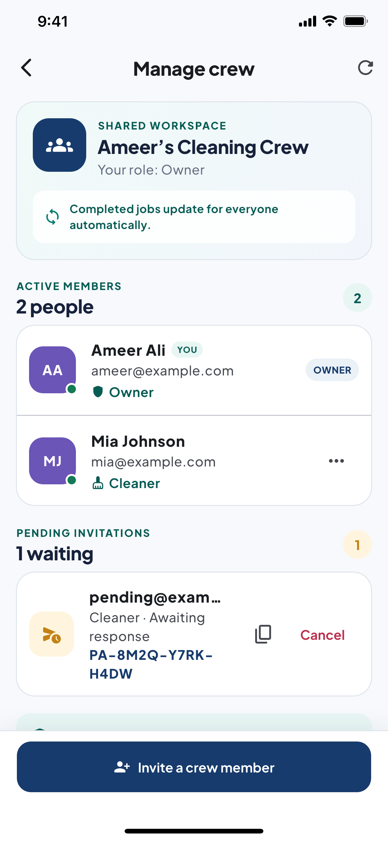 PlanAhead crew management screen